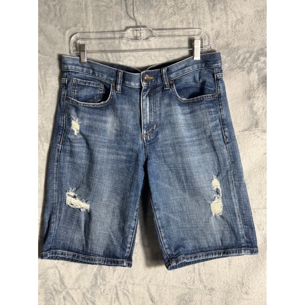Banana Republic Boyfriend shorts Premium denim Distressed Women Size 29 Bermuda